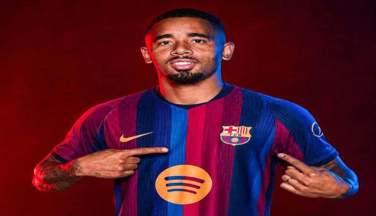 برشلونة يعلن رسميًا ضم غابرييل جيسوس مهاجم آرسنال