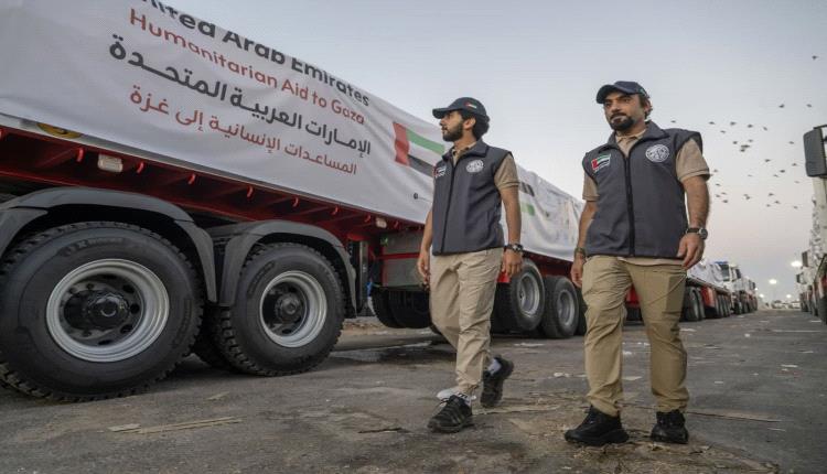 دخول 4 قوافل مساعدات إماراتية إلى غزة