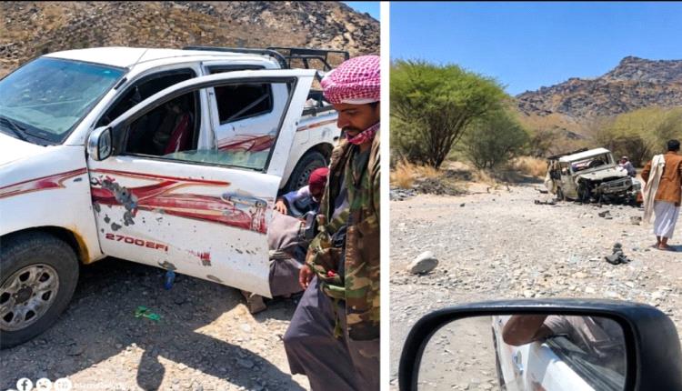 لغم حوثي يحول طريق مدني إلى مصيدة موت بين البيضاء وشبوة