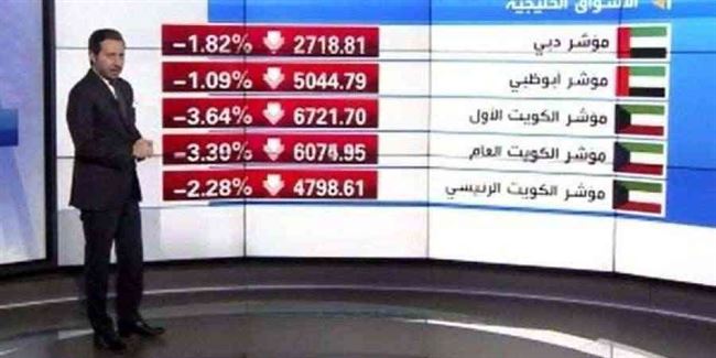 الضوء الأحمر يخيم على أسواق الخليج.. وبورصة الكويت الخاسر الأكبر