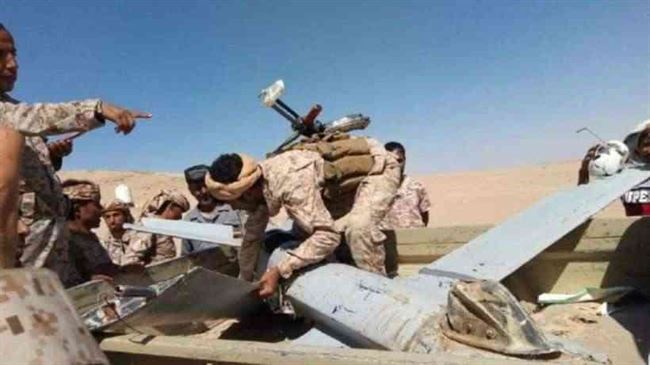 شاهد.. صور تكشف حجم درون حوثية أسقطت بالجوف