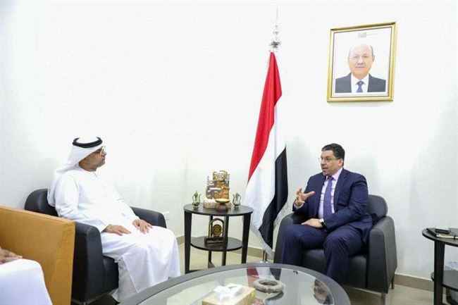 في لقاء يمني - إمارتي.. أبوظبي تجدد دعمها للمجلس الرئاسي والشعب ووحدة اليمن وسيادته
