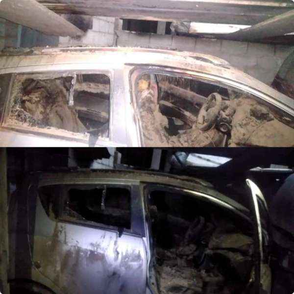 نافذين في نهب الأراضي يهددون قاضية في لحج.. البداية إحراق السيارة