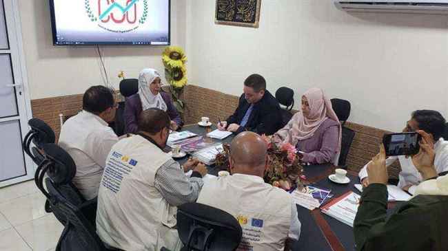الدكتورة صفاء معطي تلتقي وفداً من الإتحاد الأوروبي في عدن