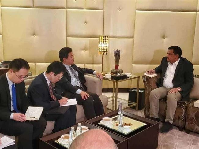 الداعري يلتقي القائم بالأعمال الصيني والأخير يؤكد دعم بلاده للرئاسي