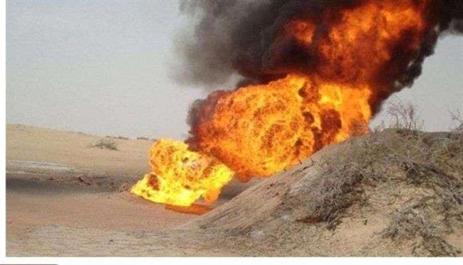 تفجير أنبوب نقل النفط الخام في شبوة