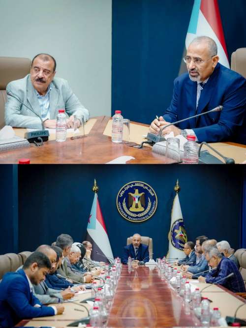 الزُبيدي يشدد على أهمية التكامل بين هيئات المجلس الانتقالي