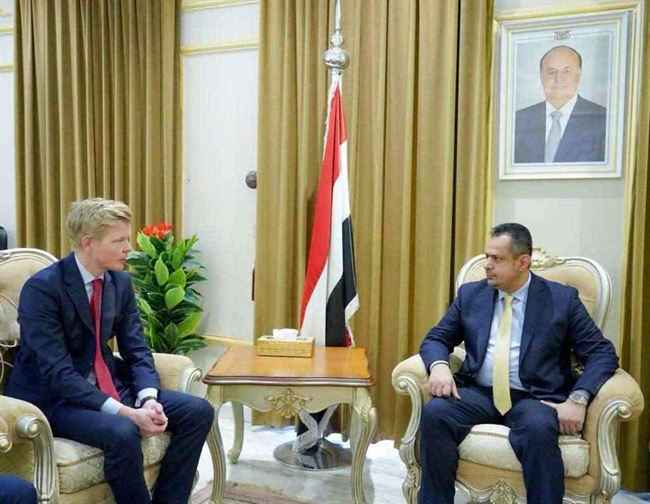 رئيس الحكومة اليمنية يخاطب المبعوث الأممي : رفض استقبالك في صنعاء يأتي ضمن أجندة إيرانية