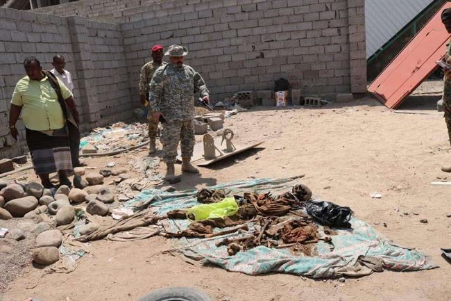 صور هياكل عظمية وجماجم بشعة.. العثور على جثث جنود بمنزل قيادي إخواني في عدن