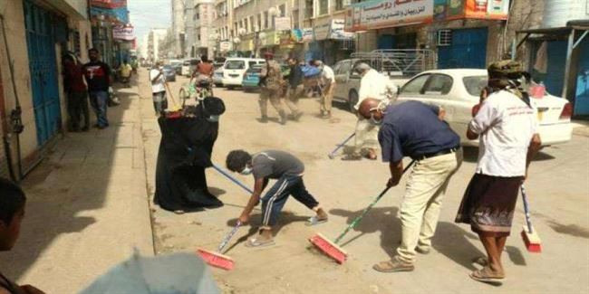 عدن تواصل حملة النظافة الشاملة بكافة المديريات