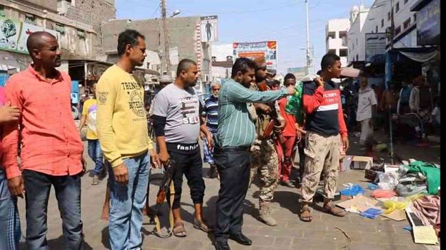 حملة نظافة ورفع البسطات والعوائق من شوارع وأسواق الشيخ عثمان