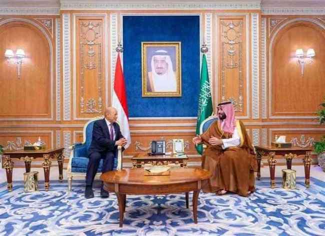 بن سلمان لرئيس واعضاء مجلس القيادة الرئاسي : نتمنى نقل اليمن من الحرب الى السلام والتنمية