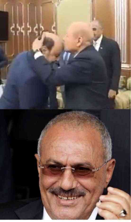 فك شفرة قبلة العليمي على صلعة هادي وعلاقة علي عبدالله صالح بالأمر.. صنعت فارقا باليمن