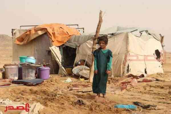 سيول الأمطار تدمر خيام النازحين في مأرب