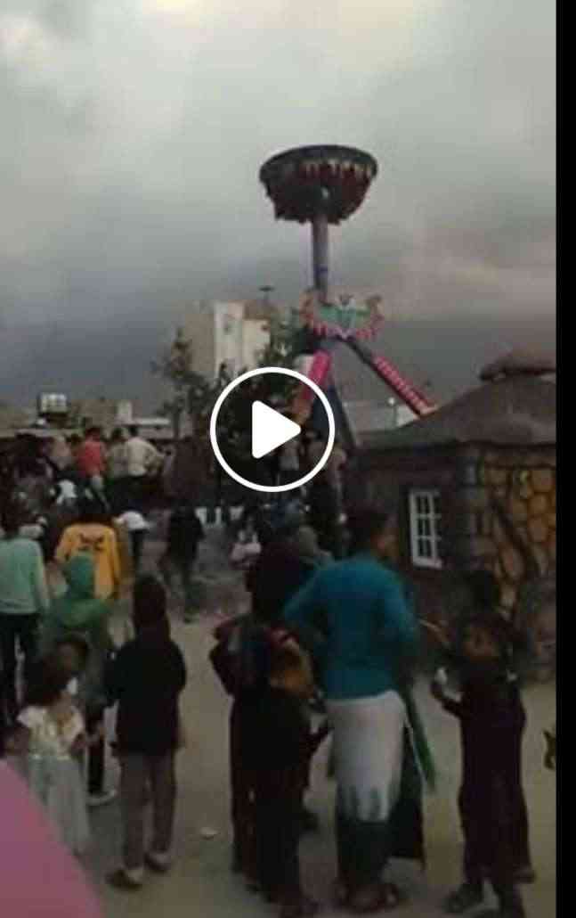 نجاة بنات شابات من موت محقق بأعلى لعبة في حديقة هايلاند الجديدة بتعز.. شاهد فيديو صراخهن بشدة