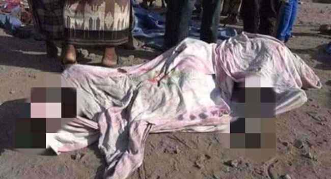 مسلحون يرافقون مشرف حوثي بارز يقومون بإعدام سجين بطريقة قاسية.. تفاصيل واسماء