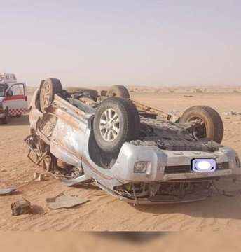 حادث مروري جديد في السعودية يزهق 4 يمنيين.. شاهد كيف تحولت السيارة