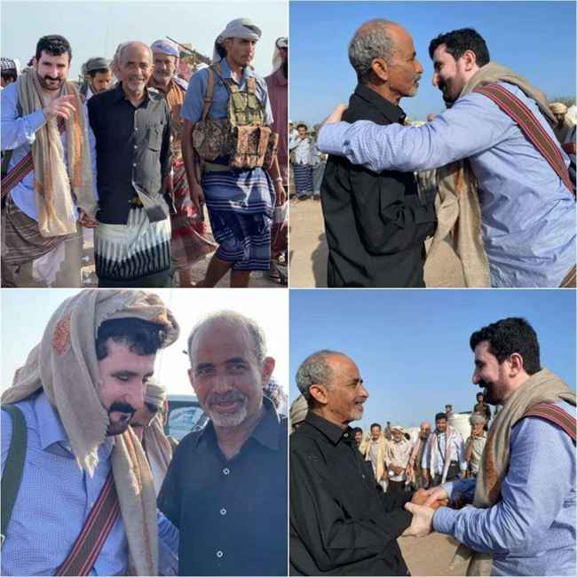 وفد قبلي كبير من صنعاء يترأسه شخصية بارزة يصل إلى محمود الصبيحي