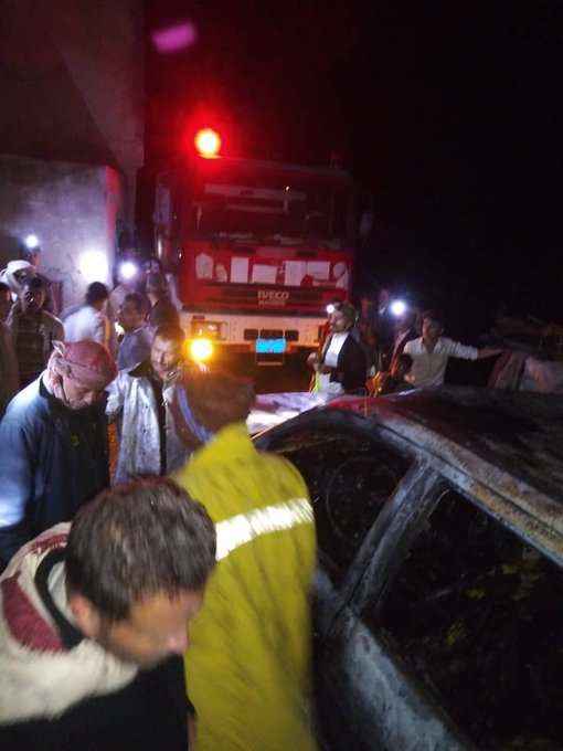 شاهد.. حريق كبير يلتهم رضيع مع 4 من أفراد أسرته في حادثة مروعة بالمحويت