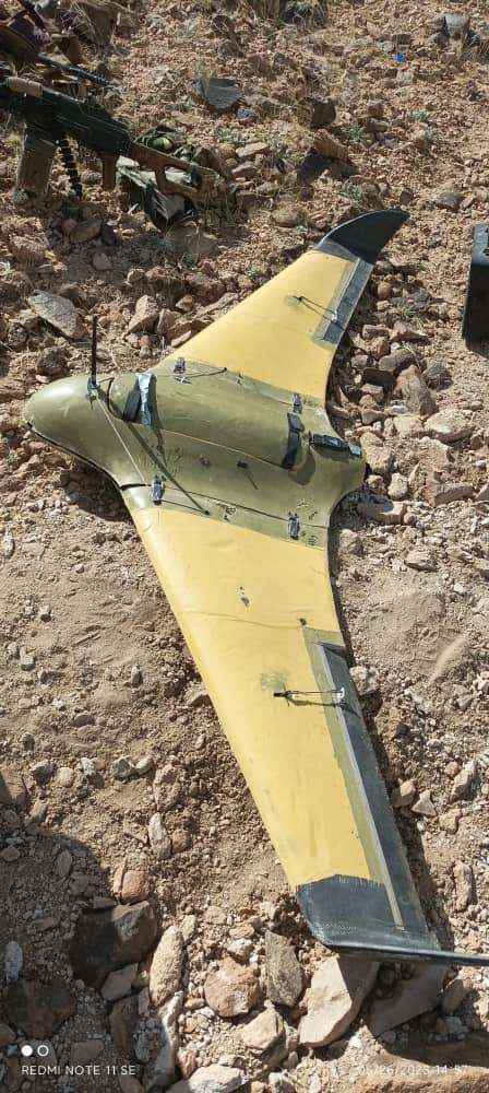 إسقاط طائرة حوثية في جبهة حريب