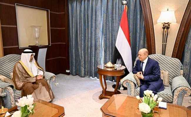 العليمي: مجلس التعاون يدعم اليمن وقضيته العادلة