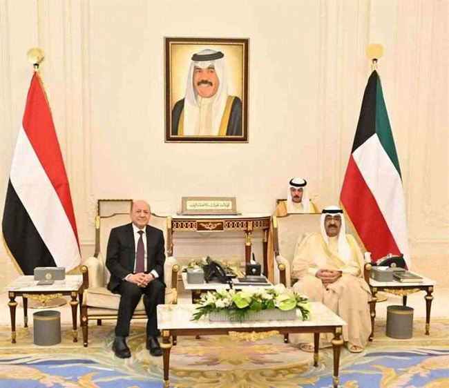 ولي العهد الكويتي يعلن  دعم مجلس الرئاسة ويبلغ الرئيس العليمي أمر هام