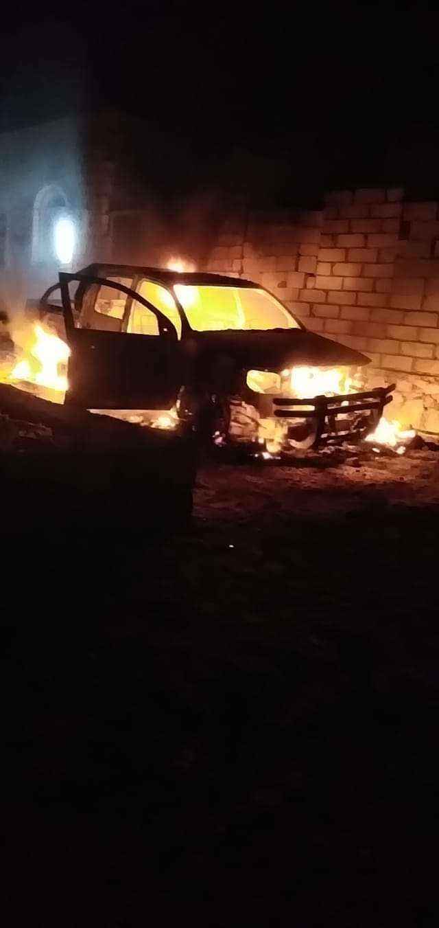 مجهولون يحرقون سيارة جمعية صيادي الحسي السمكية بحضرموت