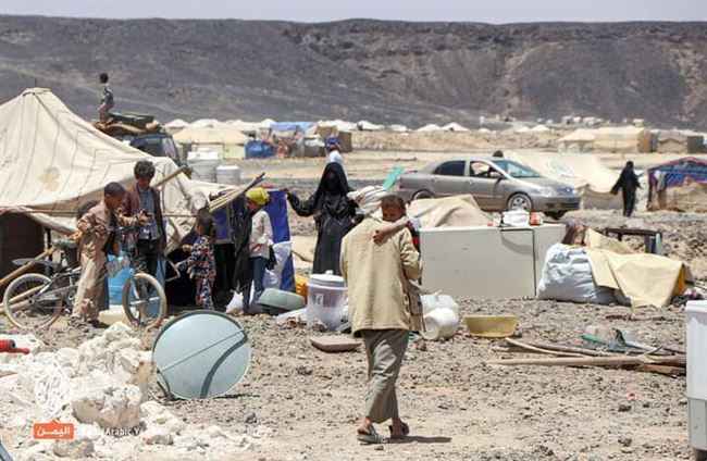 ارتفاع عدد النازحين في اليمن بـ61%
