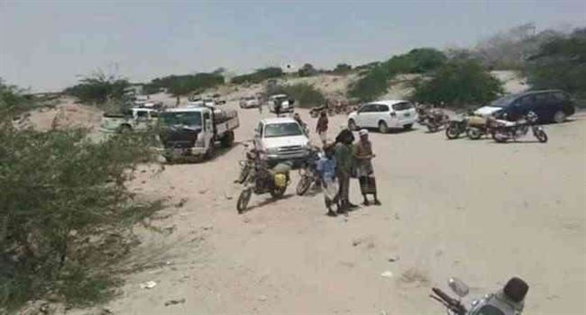 إنقطاع الطريق الدولي الرابط بين عدن وحضرموت