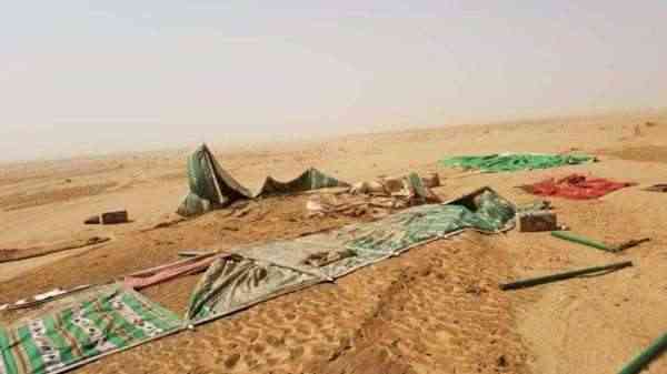 350 أسرة نازحة تضررت جراء الأمطار في الجوف