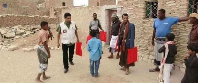 ذراع الإمارات يبدأ توزيع الأضاحي في محافظة شبوة