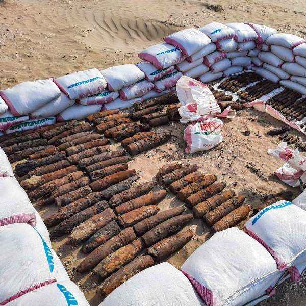 منظمة دولية تعلن تدمير أكثر من 180 طن من مخلفات الحرب في اليمن