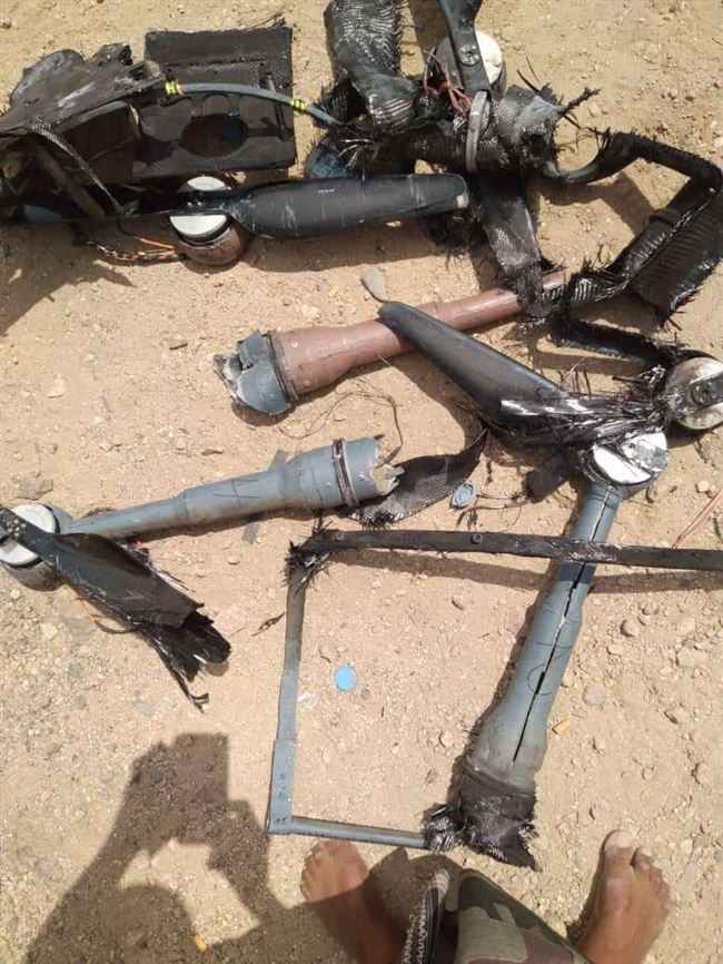 طائرة حوثية تفشل في استهداف موقع عسكرية بمأرب قبل إسقاطها