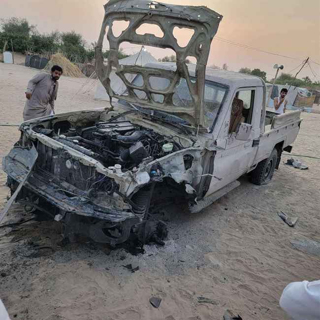 استهداف طقم قيادي بارز في مأرب أمام منزله بتفجير هز الوادي