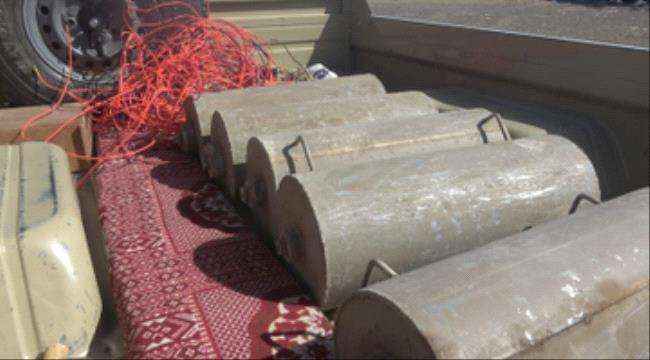 اكتشاف وتفكيك 5 عبوات ناسفة معدة للتفجير بضغطة زر في شبوة