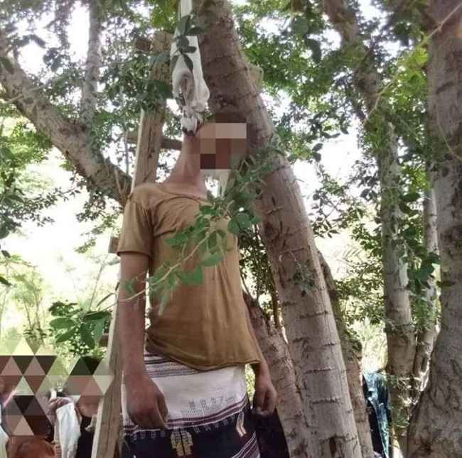 العثور على شاب مشنوق بين أشجار قرية في لحج