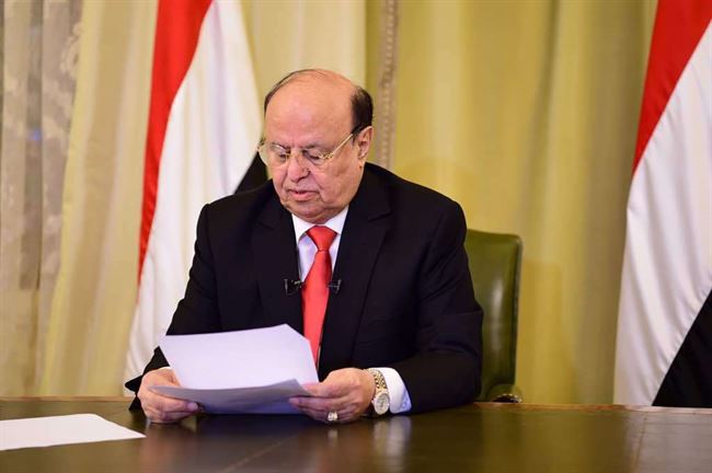 الرئيس هادي : أرجو الله أن نحتفل بالنصر قريباً 