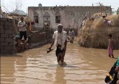 الحديدة.. سيول الأمطار تجرف عشرات المنازل في حيس