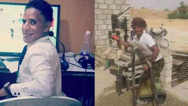 عامل بناء في اليمن يتحول إلى معلق رياضي مشهور ..