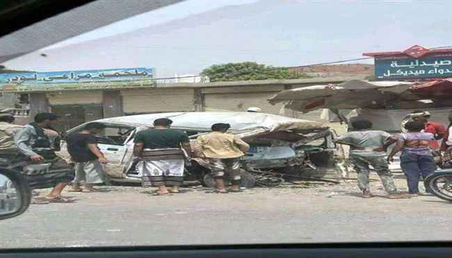 لحج.. وفاة 6 أشخاص بحادث مروري مروع في الفيوش