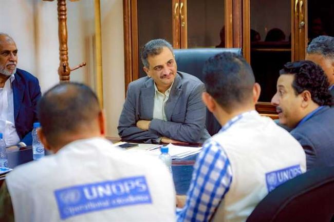 المحافظ لملس يوجه دعوة للأمم المتحدة لتعزيز مشاريعها الخدمية بعدن