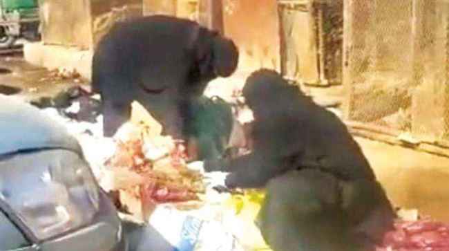 صورة تحرك مشاعر اليمنيين.. الجوع كافر والبحث عن الطعام في أكوام النفايات