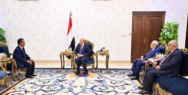 العليمي يستقبل سفير ليبيا في عدن