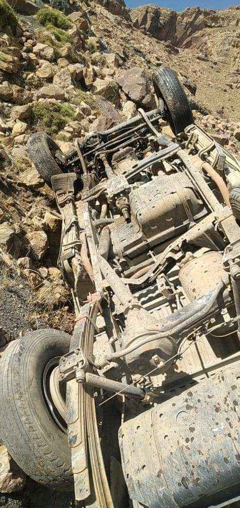 حادث شنيع يقضي على حياة أب مع 3 من أطفاله بعمران