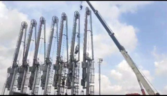 مهندس في صيانة مصفاة عدن يوضح حقيقة سقوط ذراع التحميل بميناء الزيت