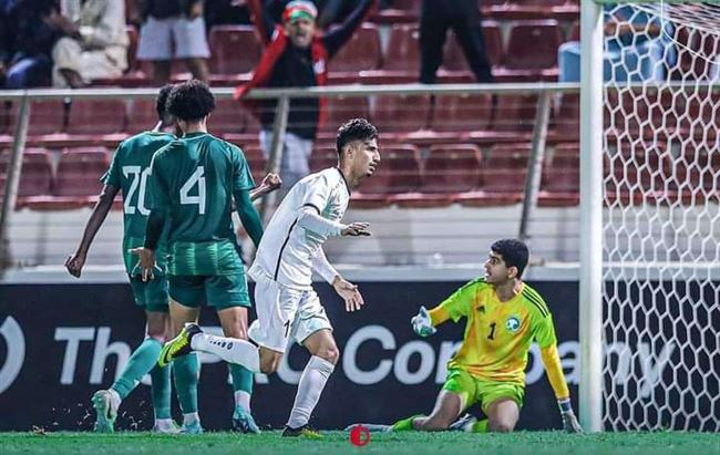 منتخب اليمن يحسم الشوط الأول بالتقدم بهدف نظيف في مرمى المنتخب السعودي