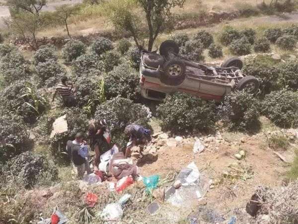 المحويت تشهد وفاة وإصابة 4 بحادثي مروري وغرق