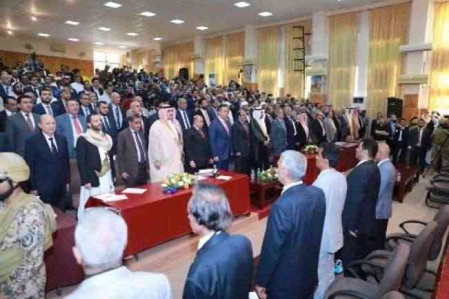 الاعلان عن اشهار التحالف الوطني الداعم للشرعية برئاسة  الدكتور رشاد العليمي( نص البيان)