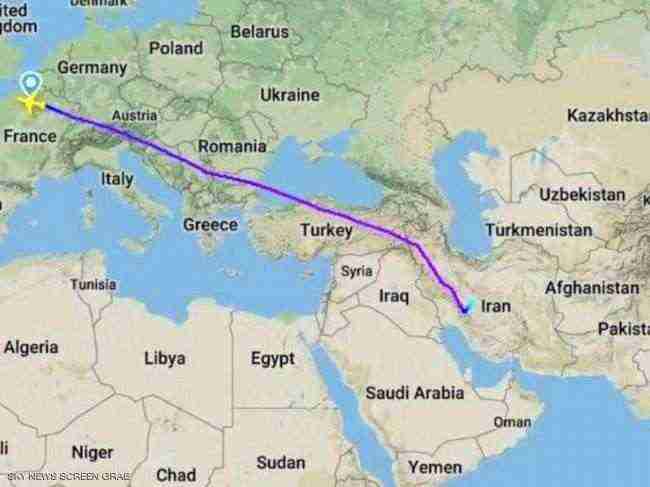 اختفاء طائرة فرنسية قبل الهبوط اضطراريا في إيران