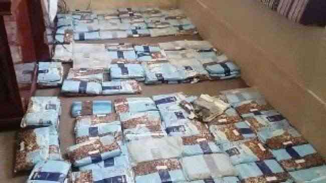 نقطة أمنية تضبط 125 كيلو من الحشيش المخدر في مأرب كان في طريقه إلى صنعاء